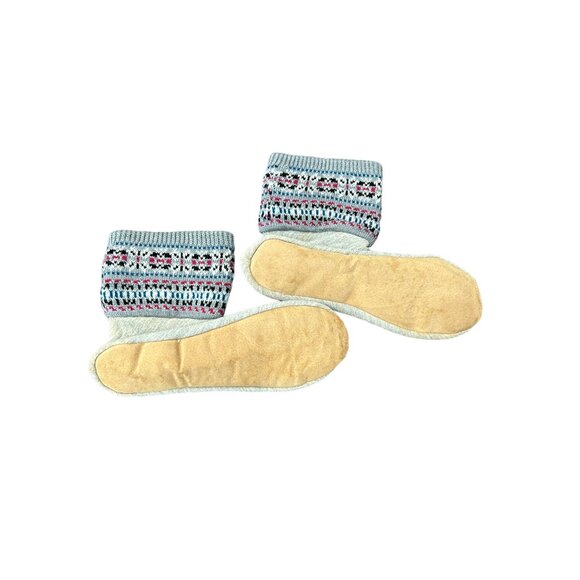 Isotoner Women's Size L Thermal Knit Slipper Socks With Non-Slip Soles - Picture 3 of 6